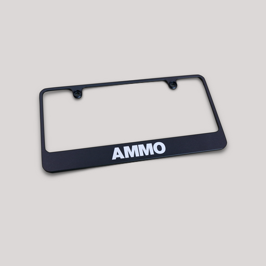 AMMO License Plate Frame