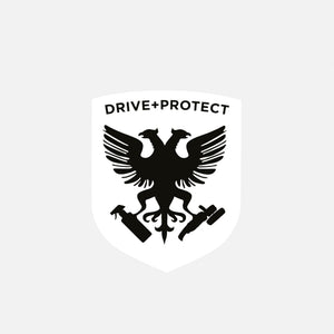 AMMO White Shield Sticker