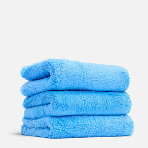 Blue Ultra Plush Wash Towels